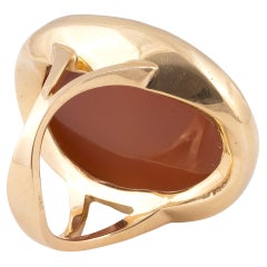 19th Century Large Queen Elizabeth I Cameo Agate Ring
