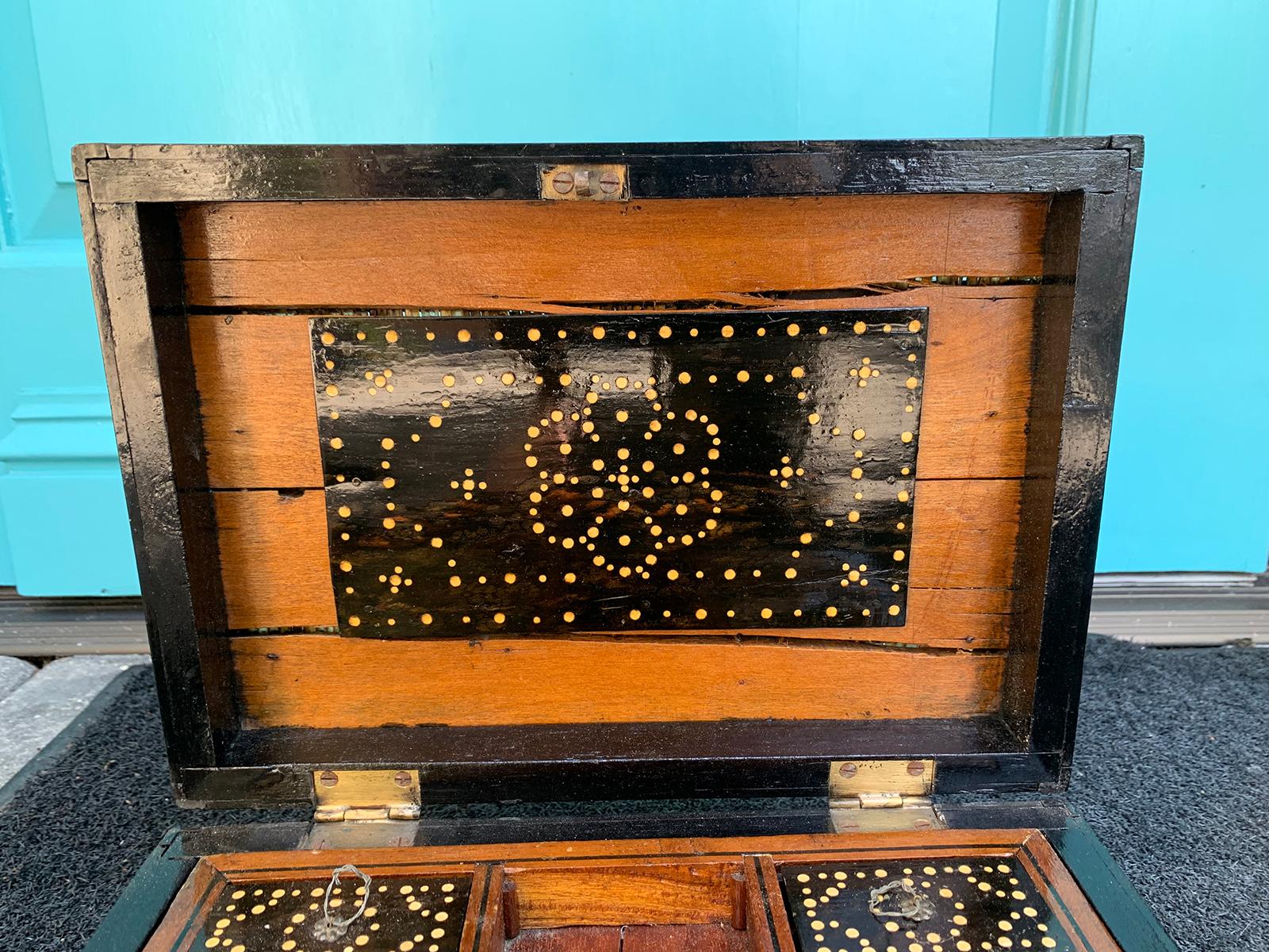 19th Century Large Quill Game Box 1