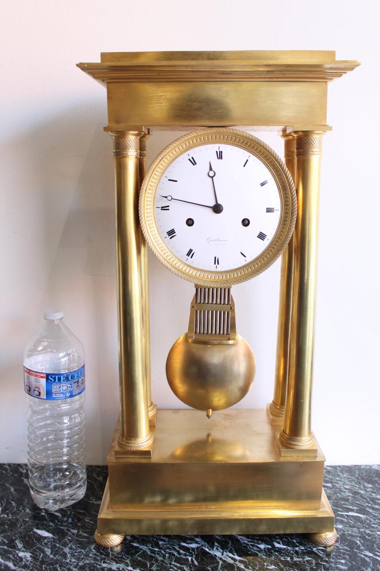 19th Century Large Regulator Clock For Sale at 1stDibs