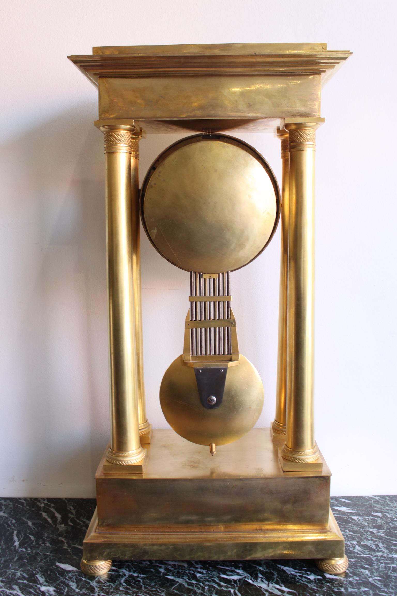 19th Century Large Regulator Clock For Sale 2