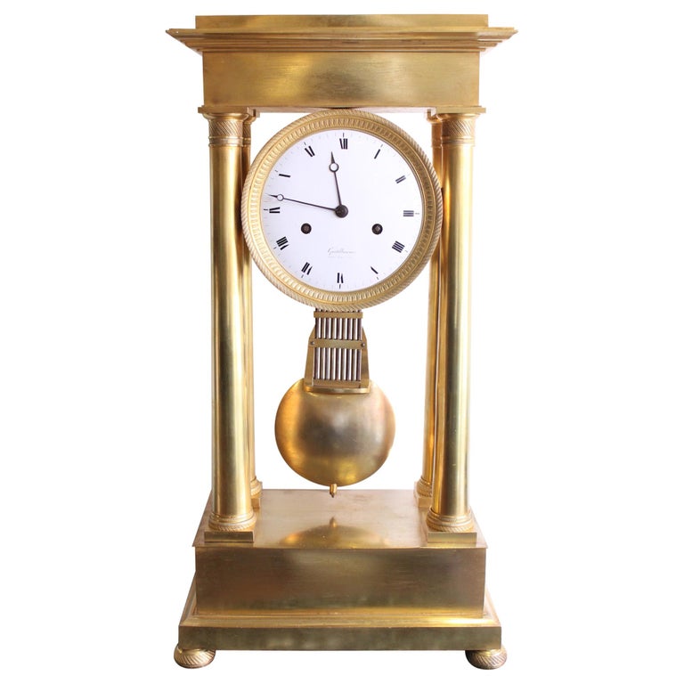 19th Century Large Regulator Clock For Sale at 1stDibs