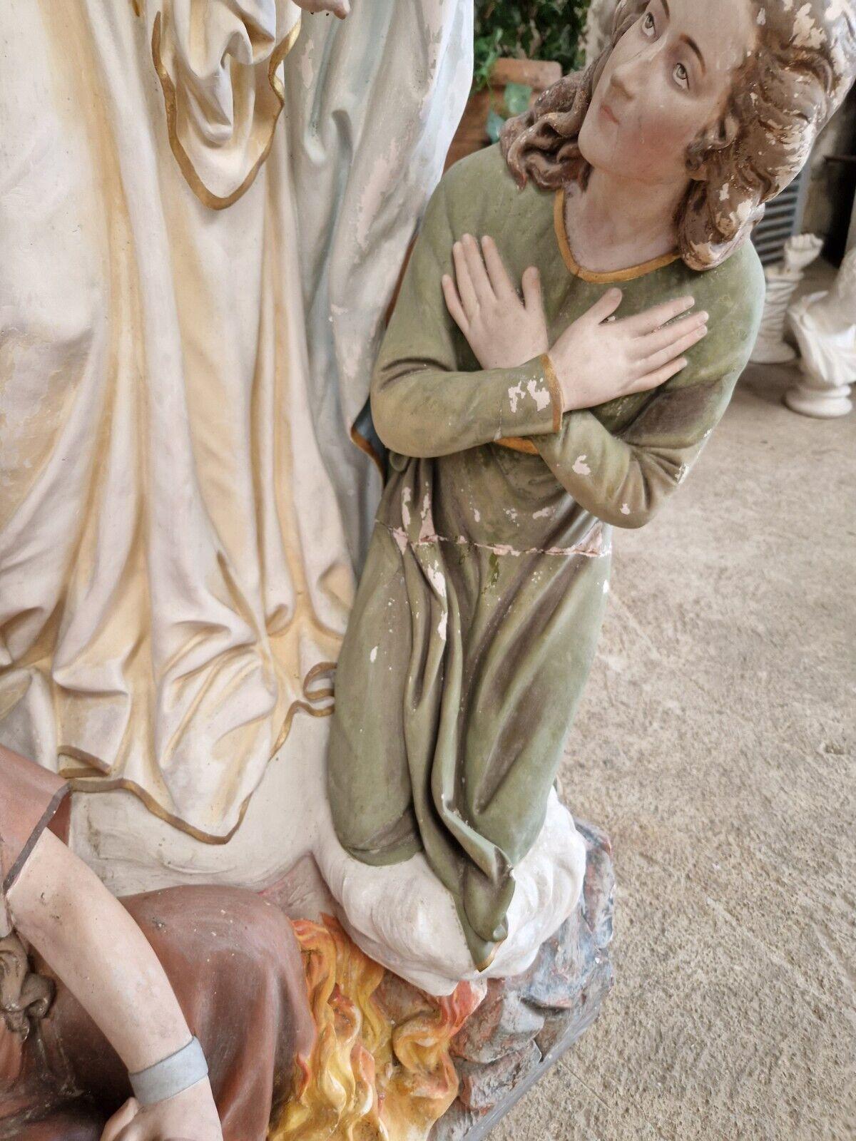19th Century Large Religious Statue Our Lady of Purgatory   For Sale 1