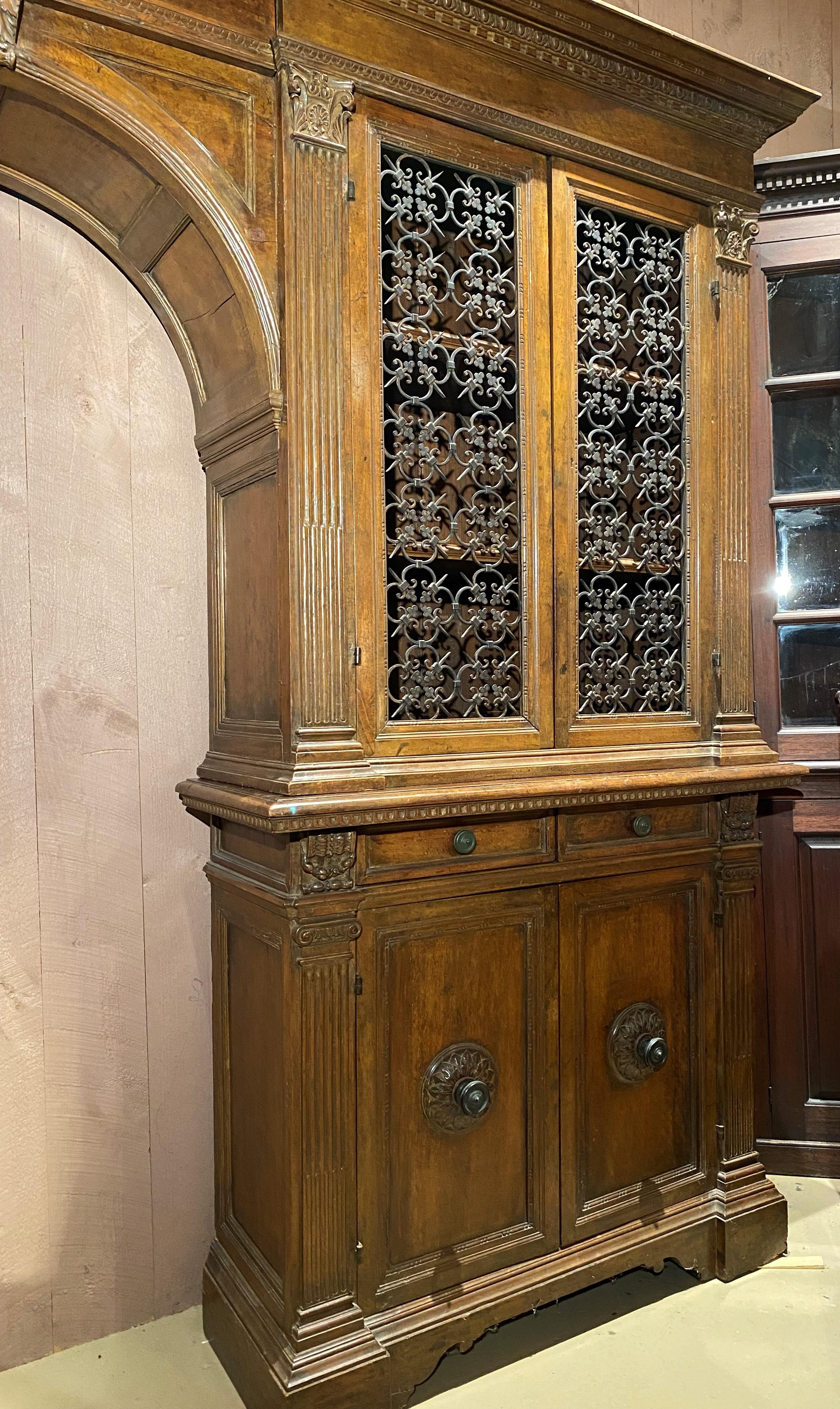 antique arch cabinet