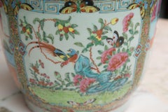 19th Century Large Rose Medallion Vase