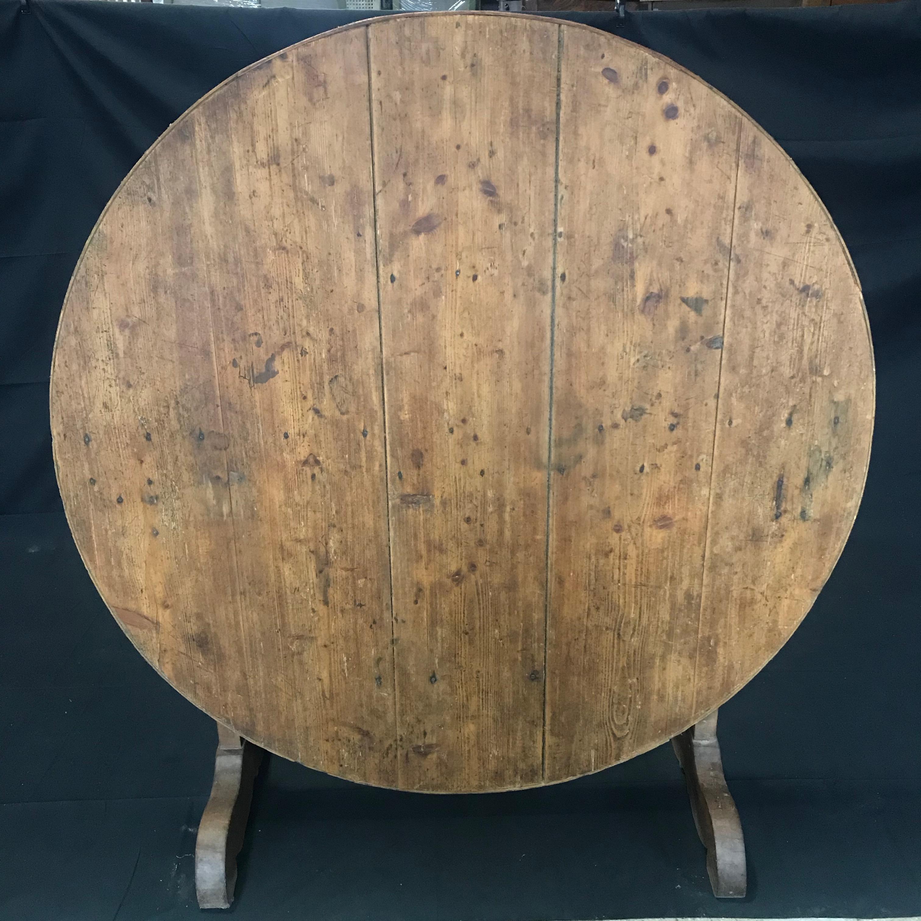 antique french round dining table