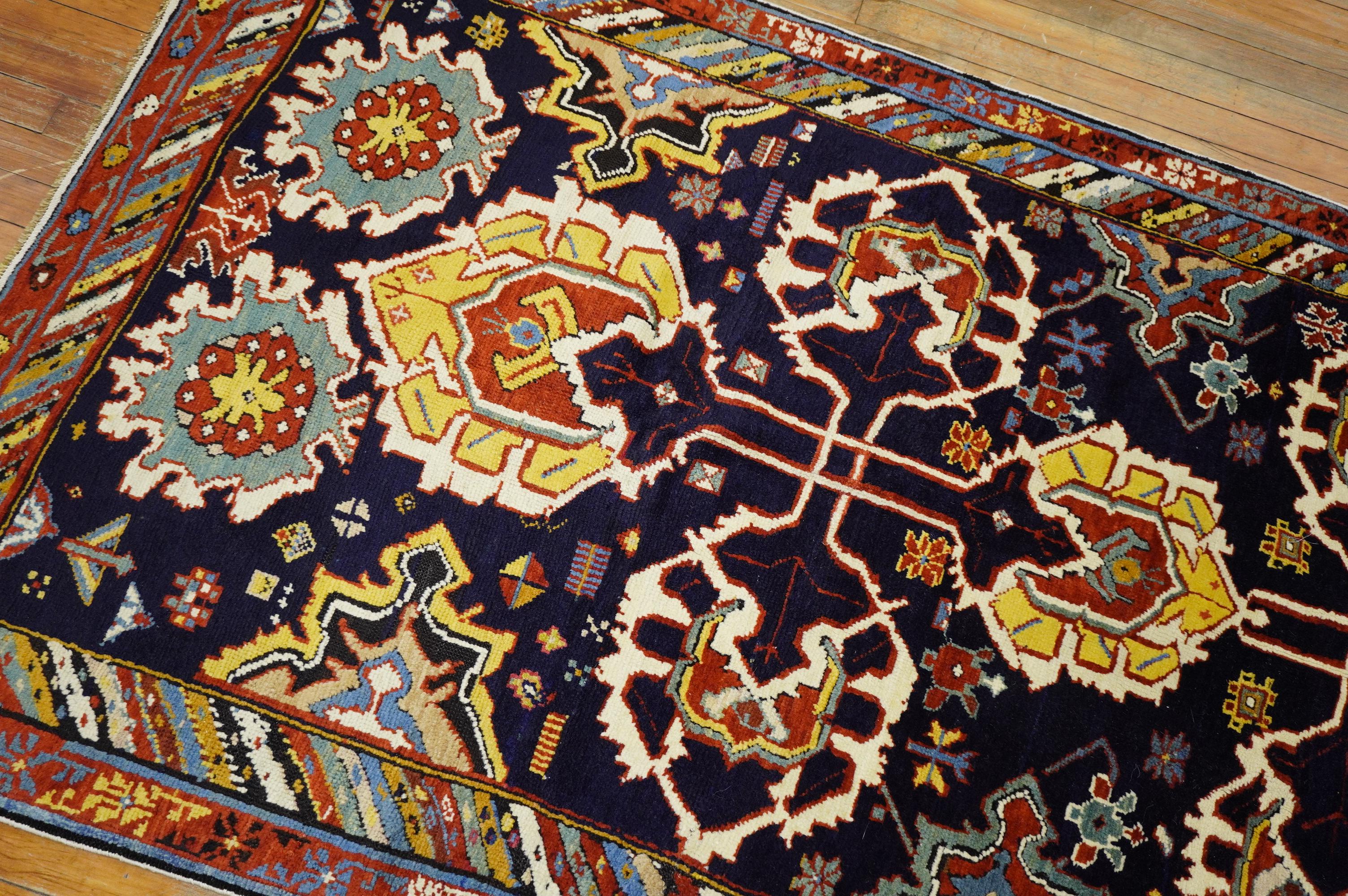 19th Century Large Scale Caucasian Shirvan Karaghashli Full Pile Rug For Sale 1