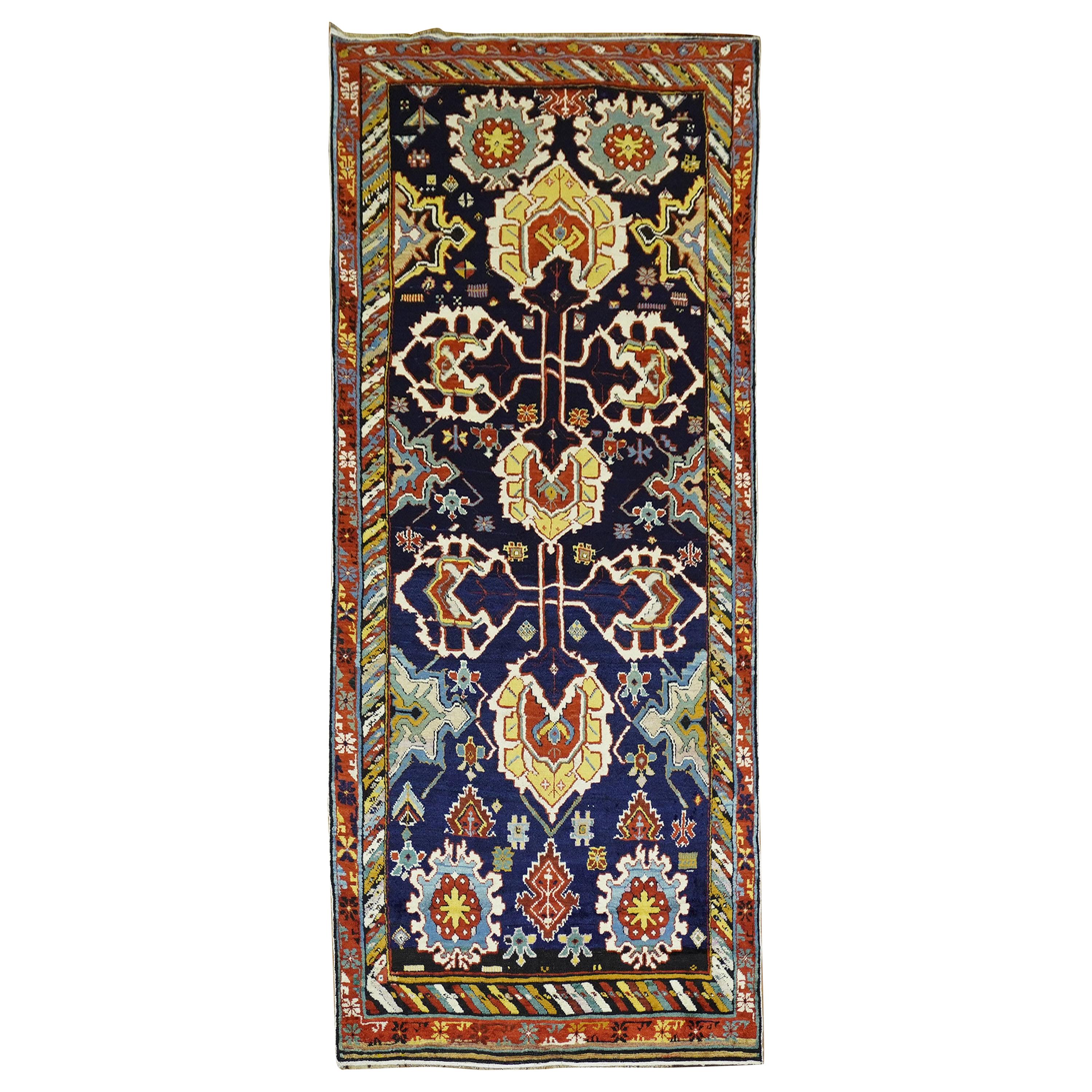19th Century Large Scale Caucasian Shirvan Karaghashli Full Pile Rug For Sale