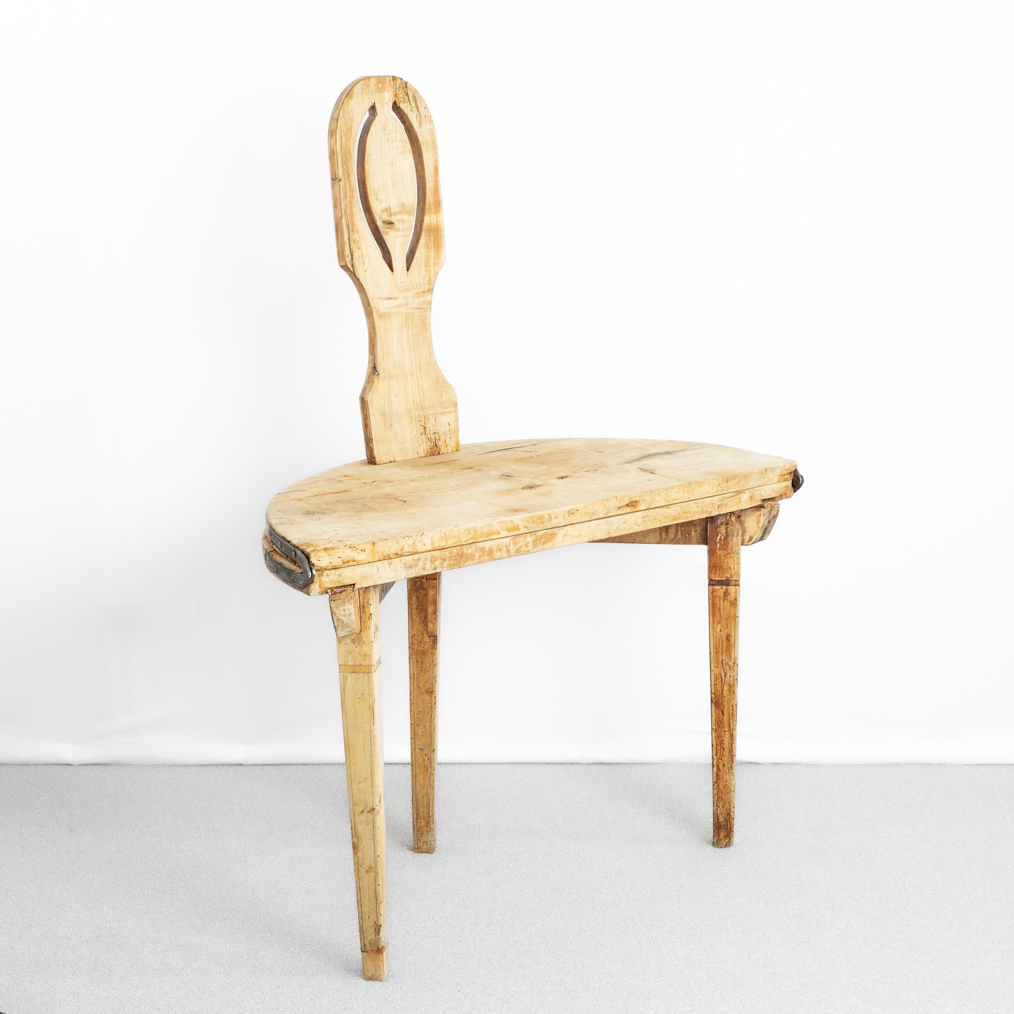 Iron 19th Century Large Scale Swedish Metamorphic Chair / Table or Bordstol For Sale