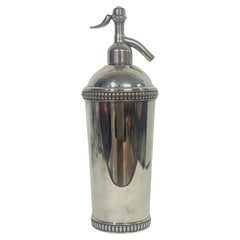 Outstanding Silver Plated Seltzer Syphon 19th Century