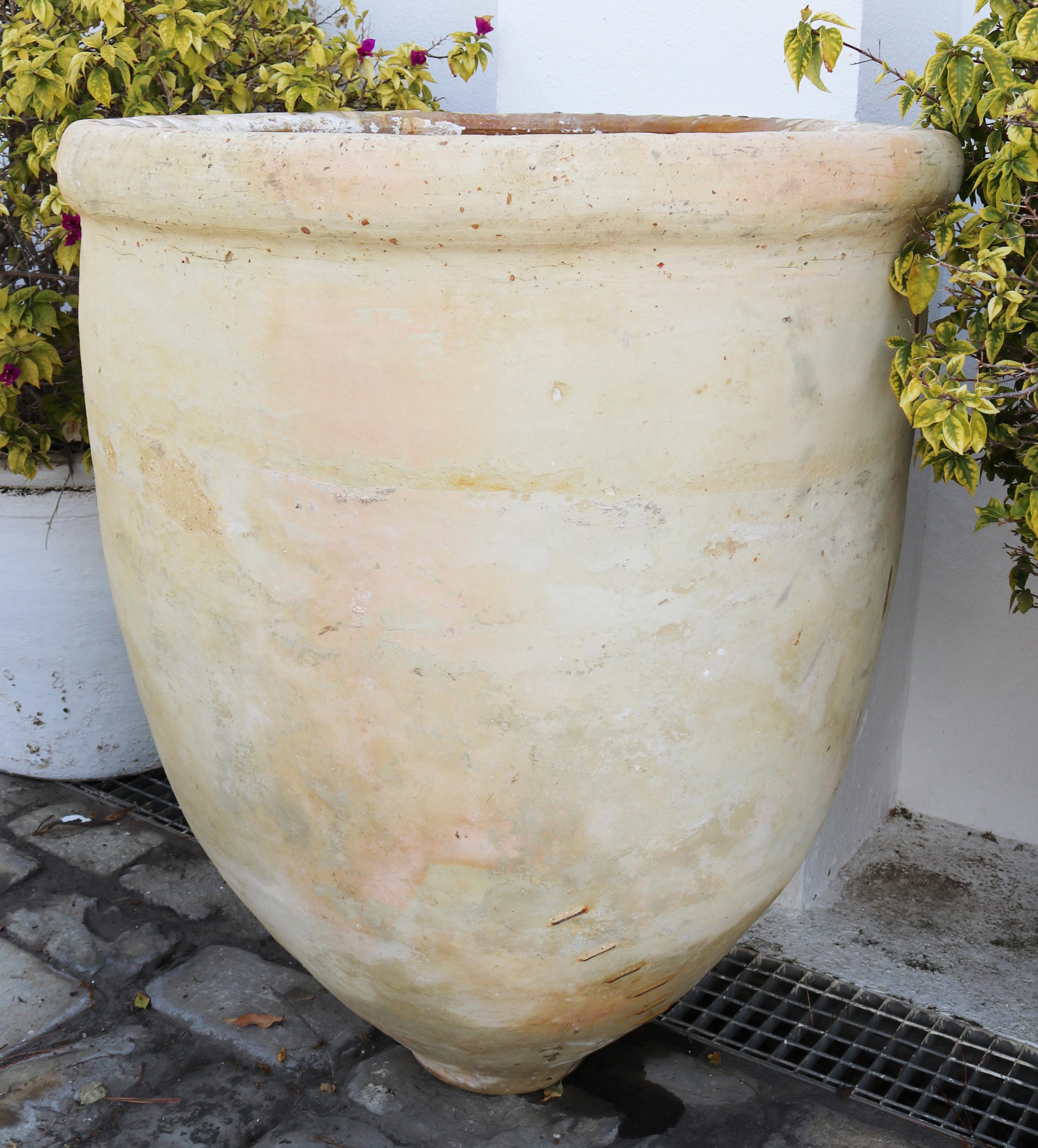 19th Century Large Spanish Andalusian Terracotta Vase In Good Condition In Marbella, ES
