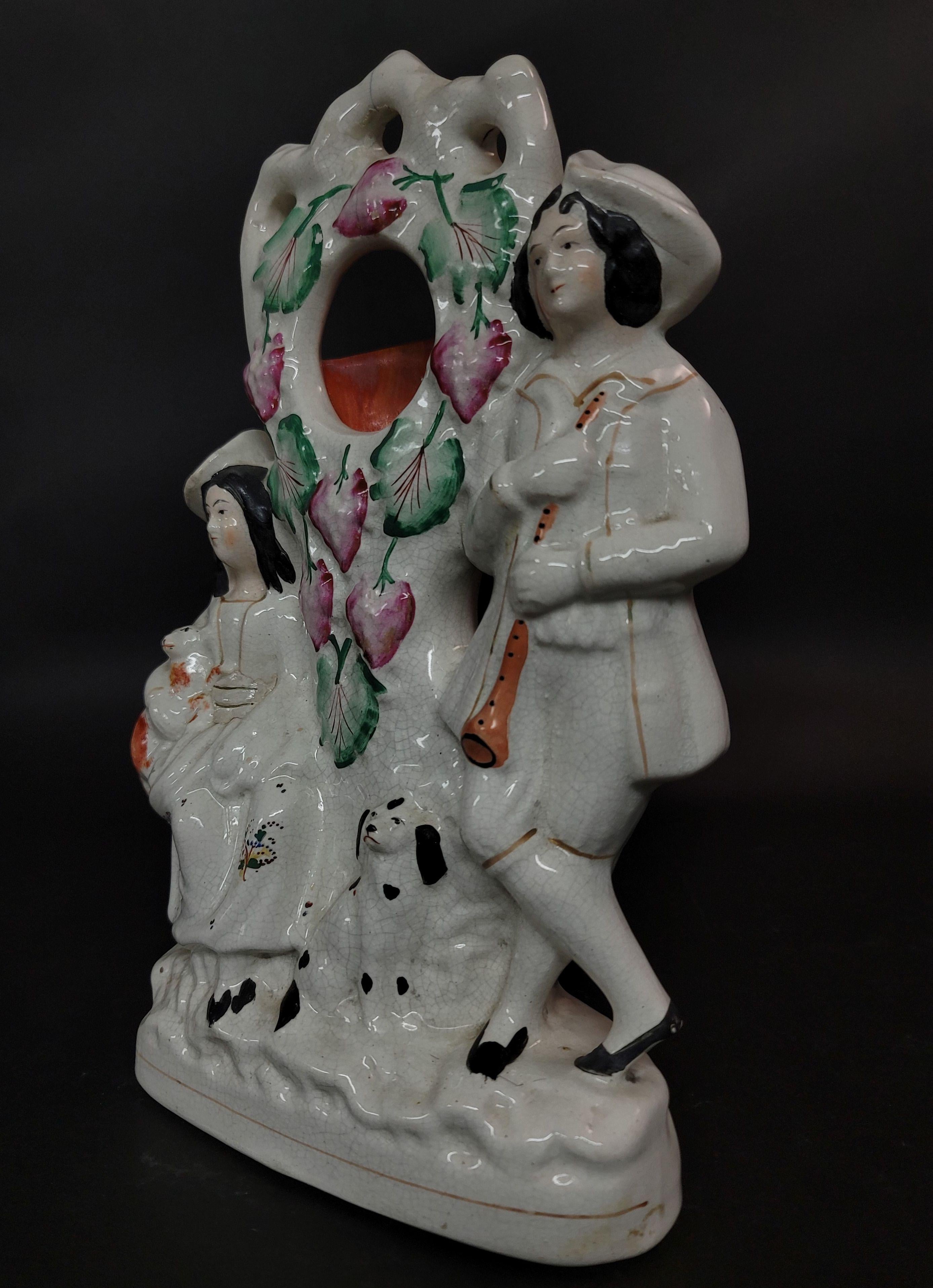 Porcelain 19th Century Large Staffordshire Figure #2 For Sale