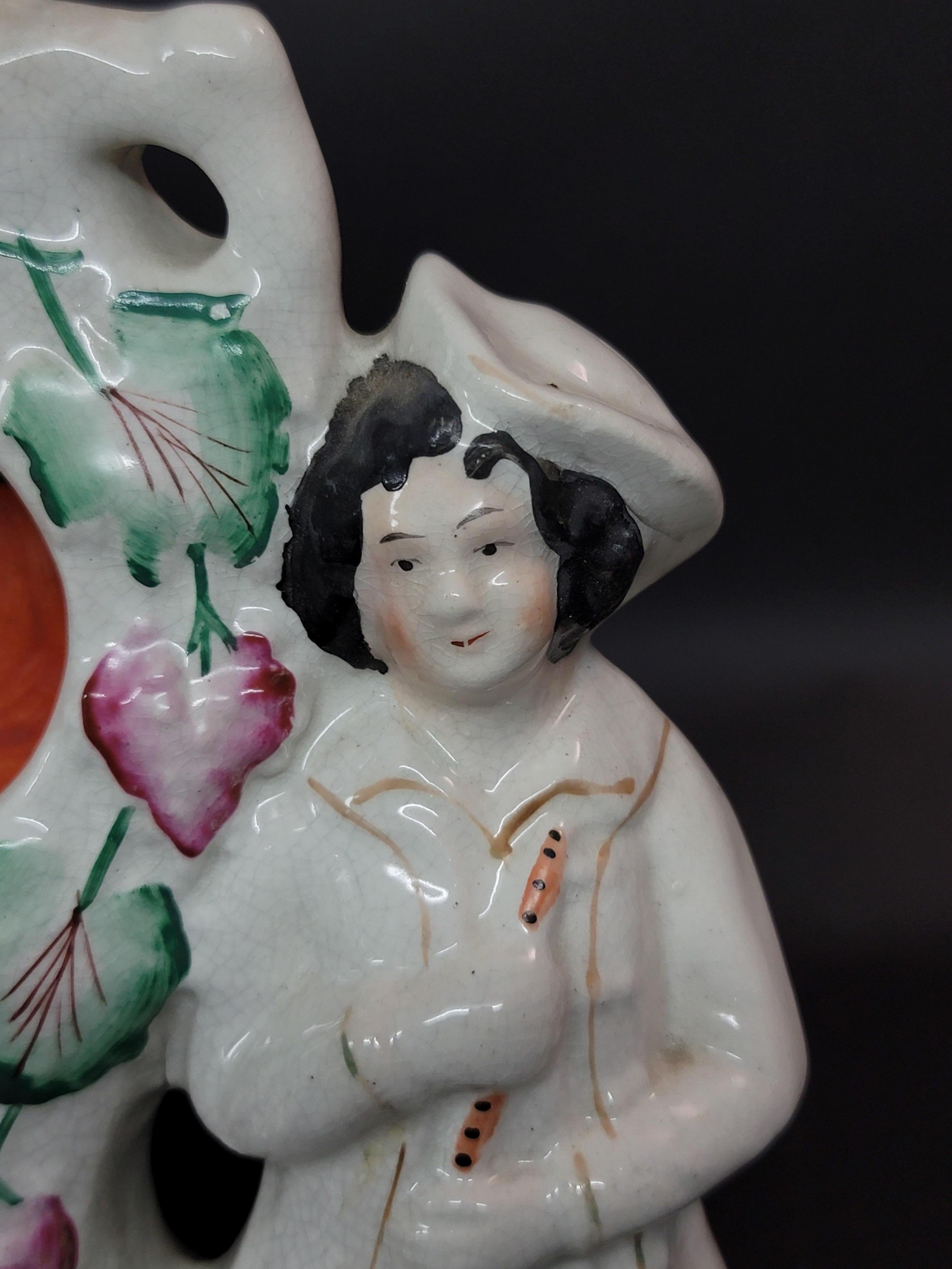 Porcelaine Grande figurine du 19ème siècle Staffordshire n° 2 en vente