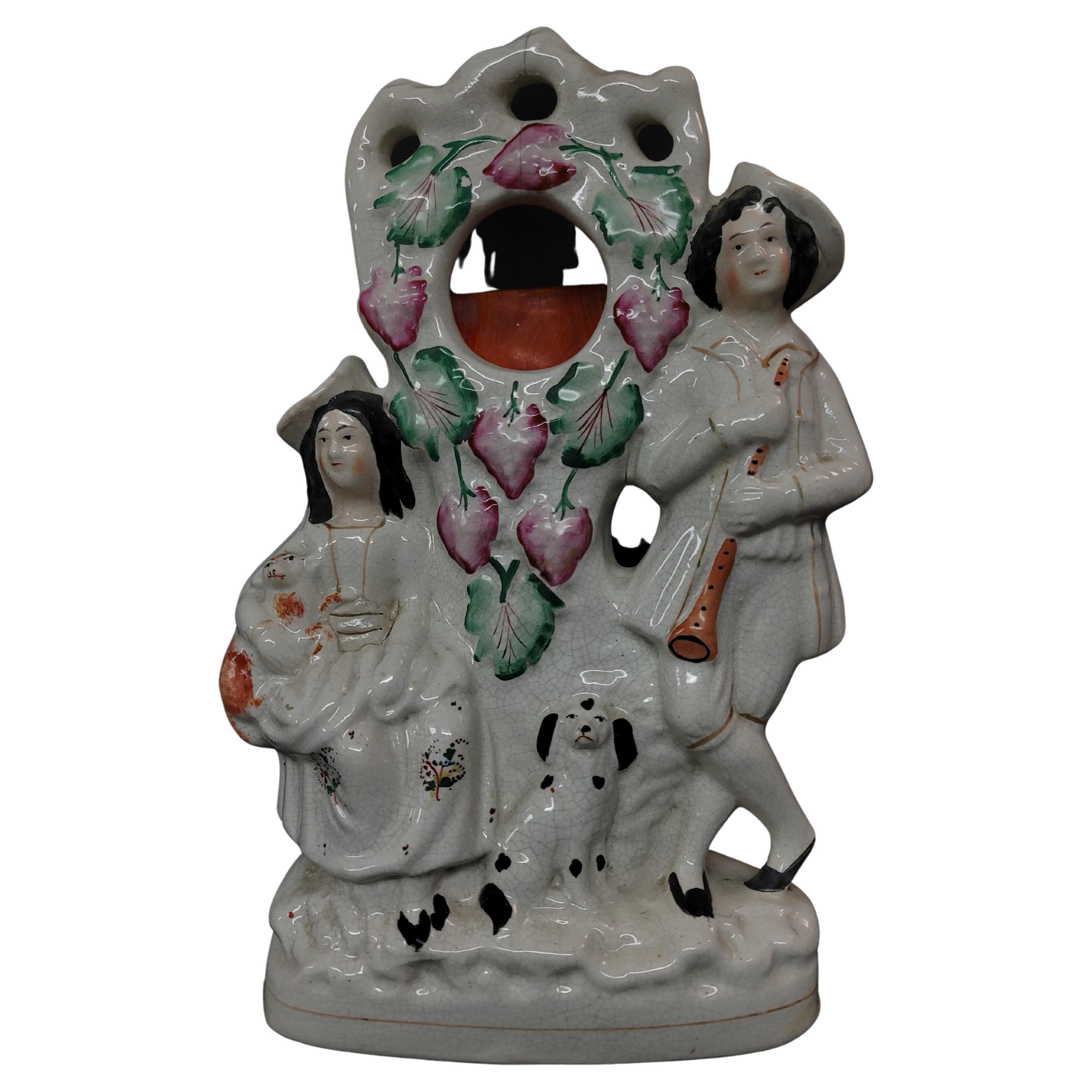 19th Century Large Staffordshire Figure #2 For Sale