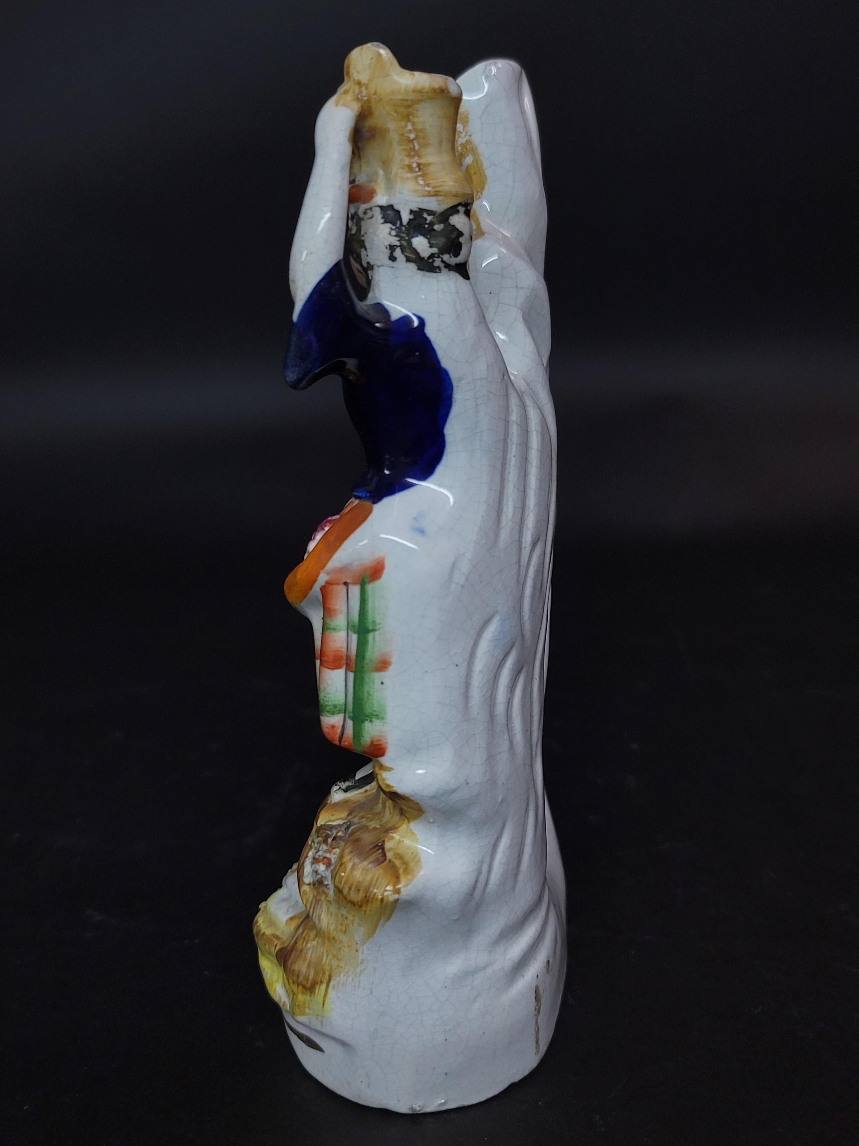 Grande figura Staffordshire del XIX secolo #3 In condizioni buone in vendita a Norton, MA