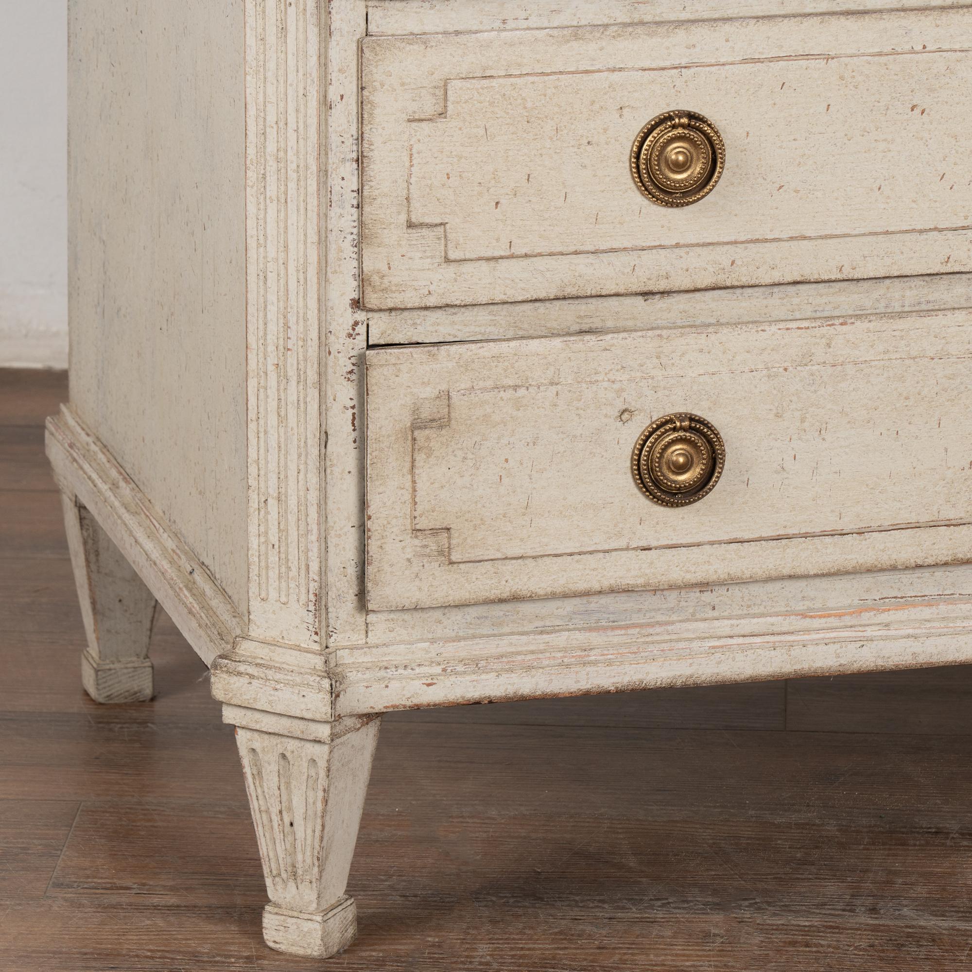 19th Century Large Swedish Gustavian Chest of Three Drawers 4