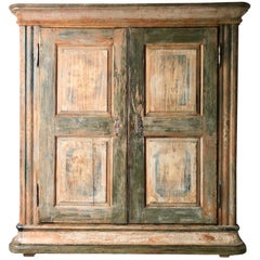 19th Century Large Swedish Painted Armoire/Cabinet