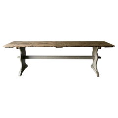 19th Century Large Swedish Trestle Table