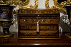 19th Century Large Damascus Decorative Jewellery Box