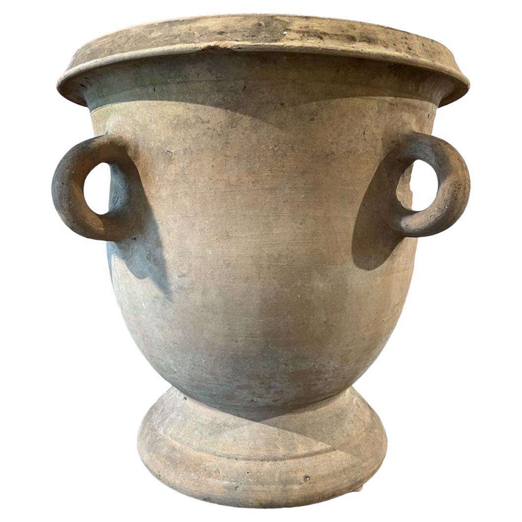 Grande jardiniere in terracotta del XIX secolo con manici di Castelnaudary