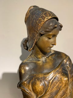 19th Century Large Terracotta Sculpture by Frederic Goldscheider