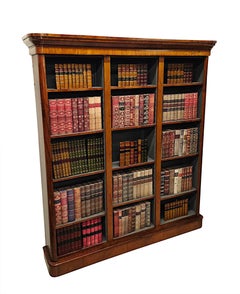 19th Century Large Three Section Open Book Case