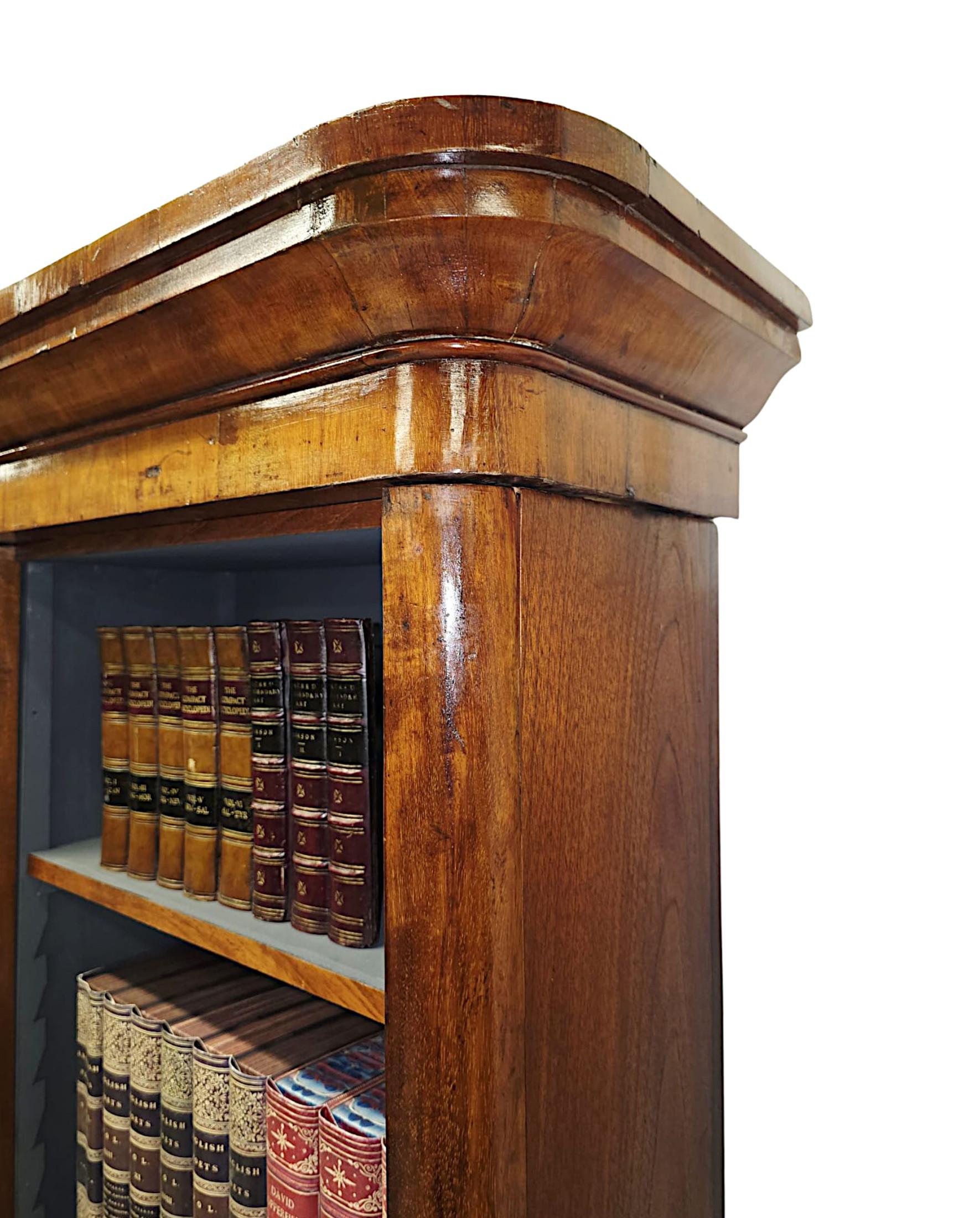 19th Century Large Three Section Open Book Case In Good Condition For Sale In Dublin, IE
