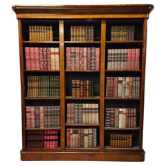 19th Century Large Three Section Open Book Case