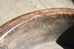 Grand bol à jour en sycomore tourné gallois du 19ème siècle