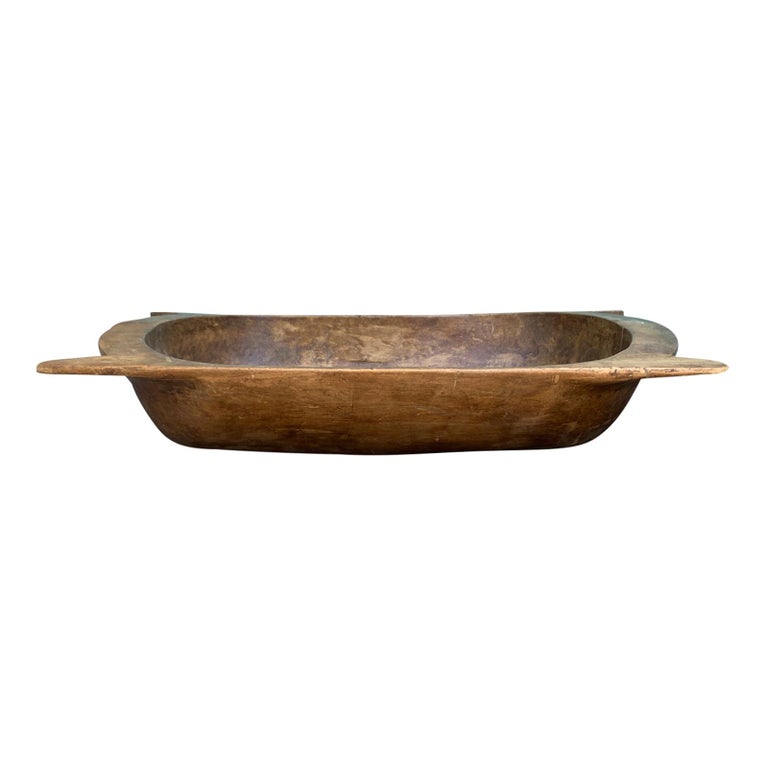 19th Century Large Wood Dough Bowl 19th Century Large Wood Dough Bowl