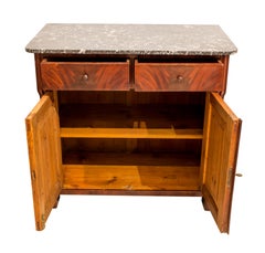 19th Century Late Biedermeier or Louis Philippe Half Cabinet