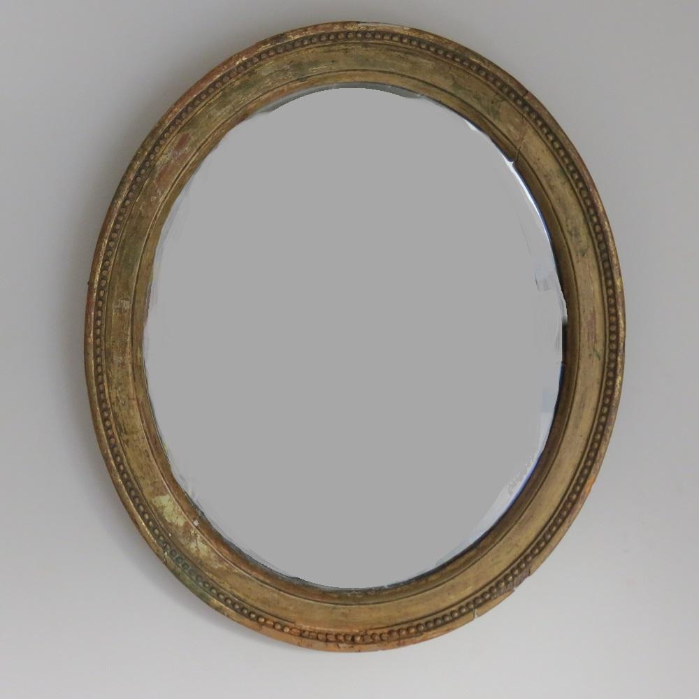 19th Century Late Georgian Oval Gilt Wall Mirror Circa 1830s 7