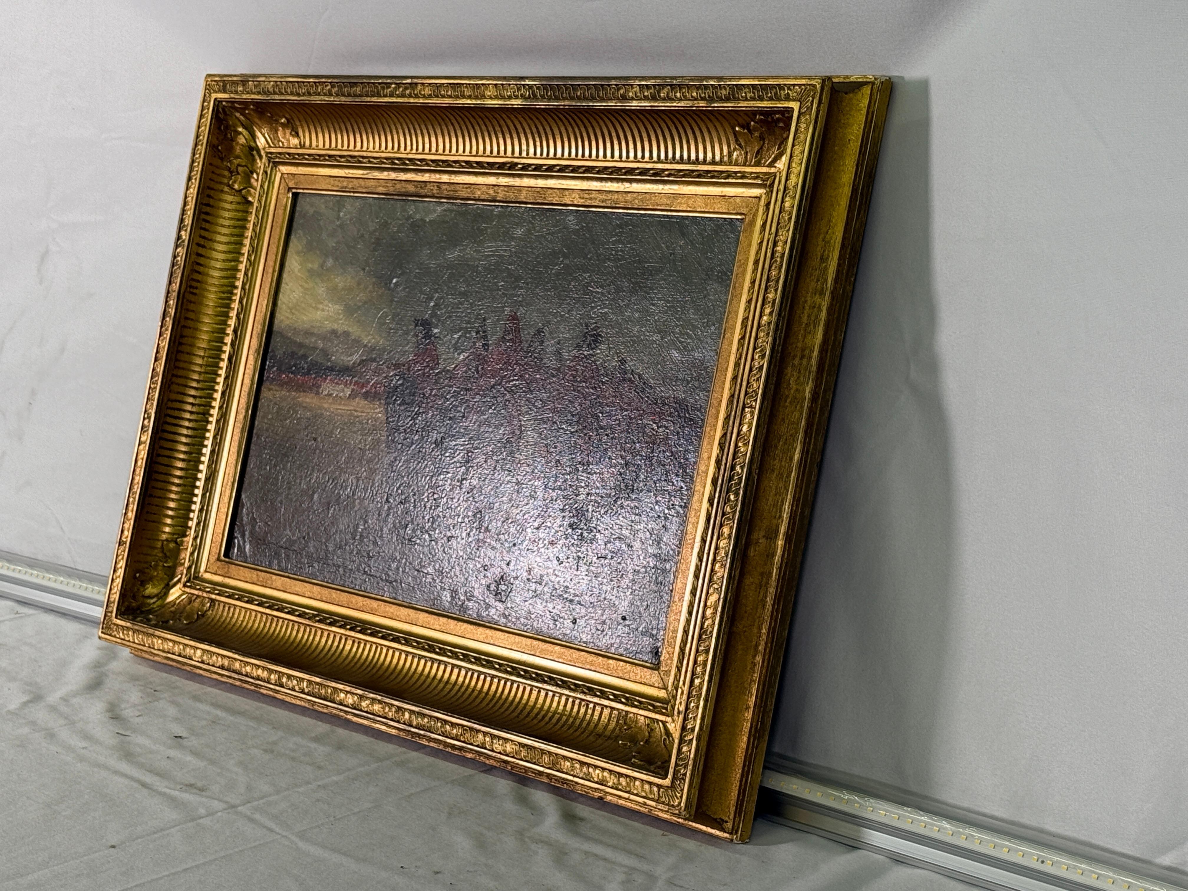 Victorian 19th Century (Late) Oil Painting Prussian Military Parade For Sale