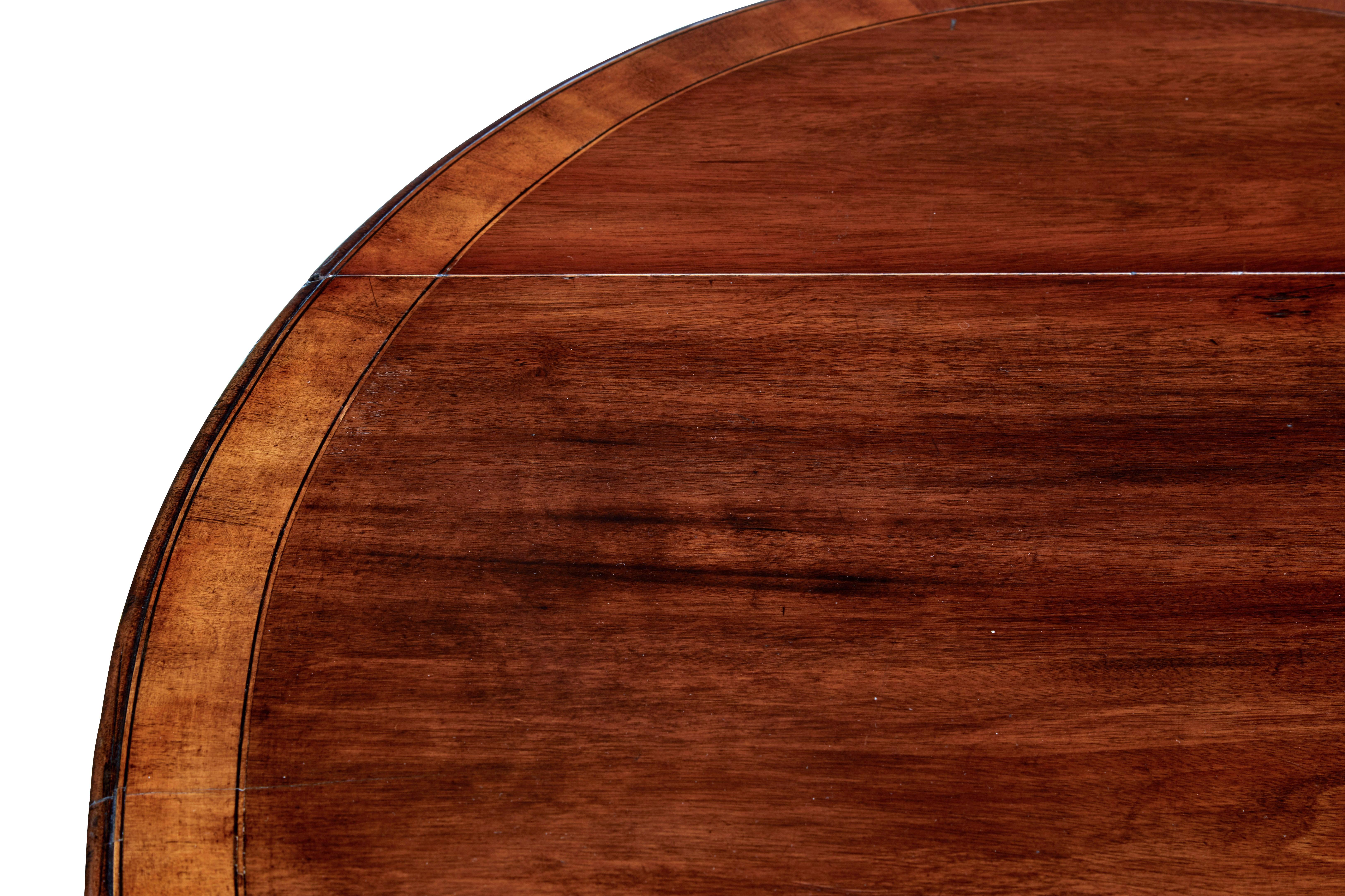 19th century late regency mahogany pembroke table In Good Condition For Sale In Debenham, Suffolk