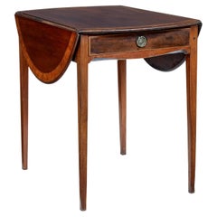 Antique 19th century late regency mahogany pembroke table