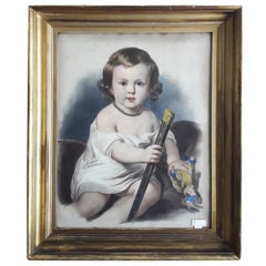19th Century, Late Victorian, Lithoraphy of a Baby