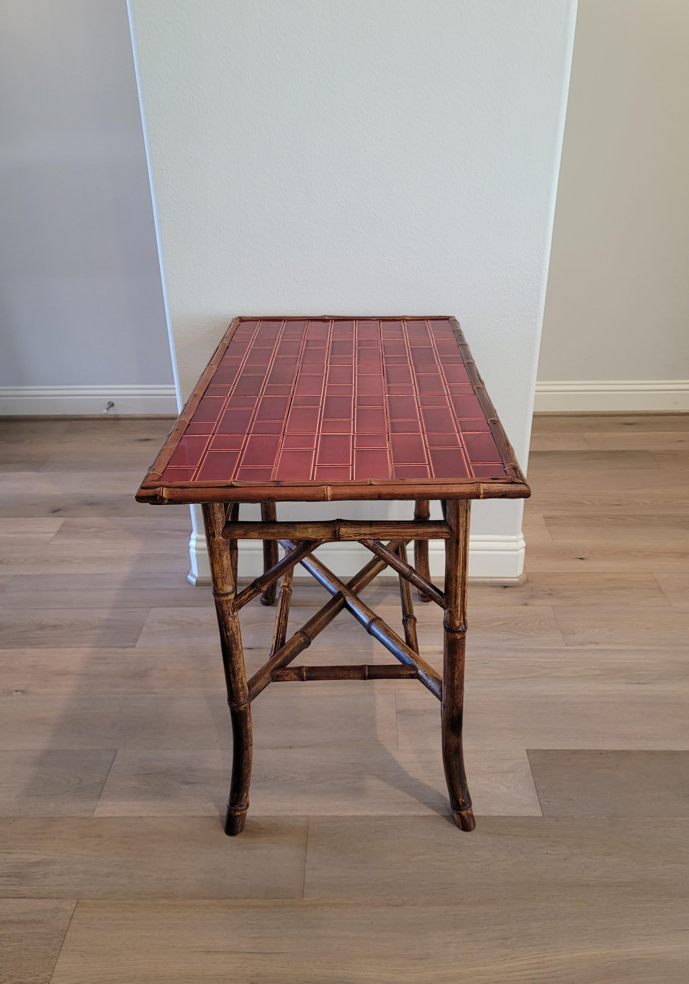 victorian bamboo table