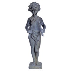 19th Century Lead Garden Fountain Figure of Pan 
