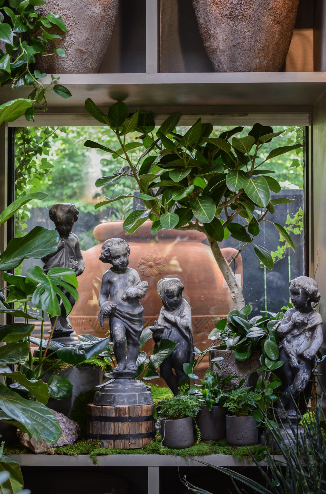 Statue di piombo del XIX secolo, Four Seasons in vendita 4