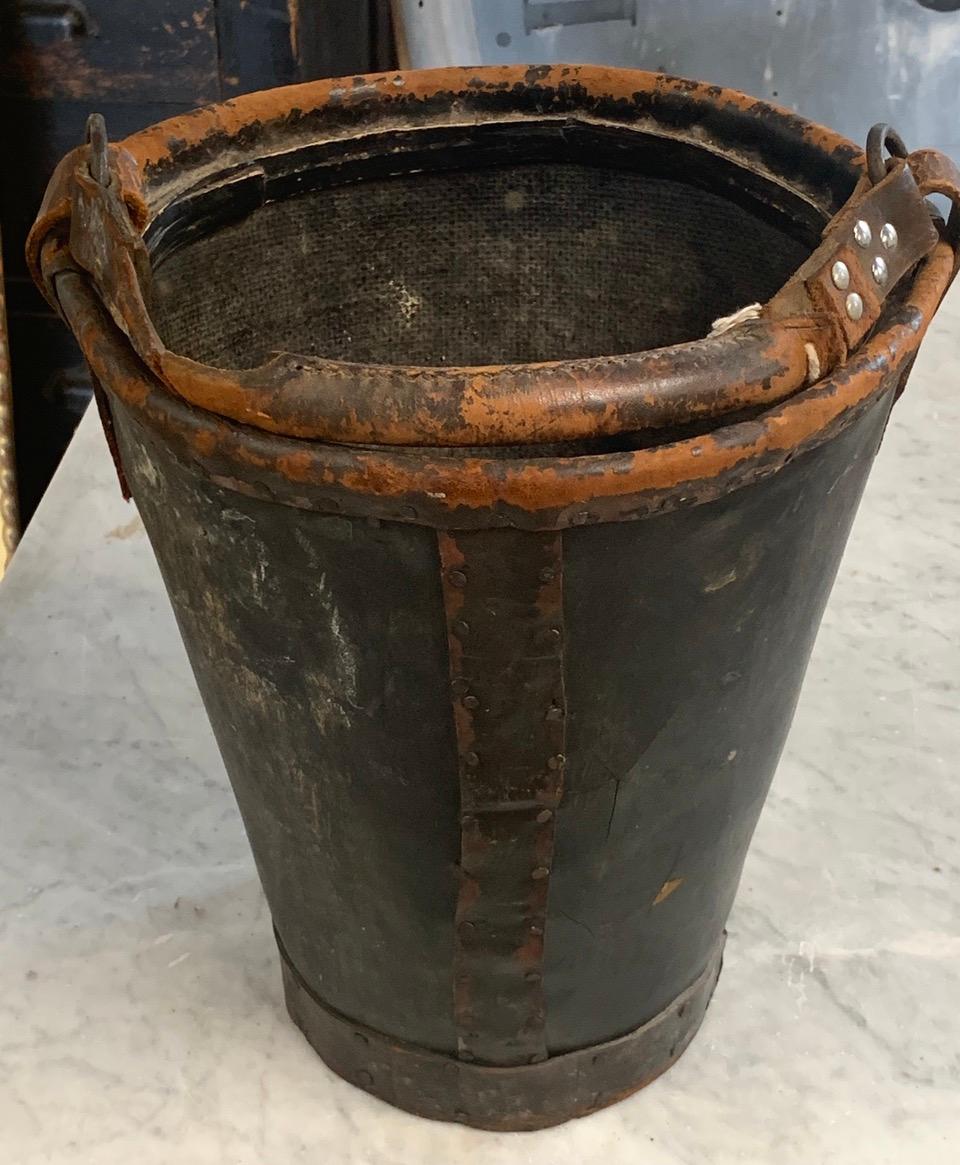 19th Century Leather Fire Bucket 2