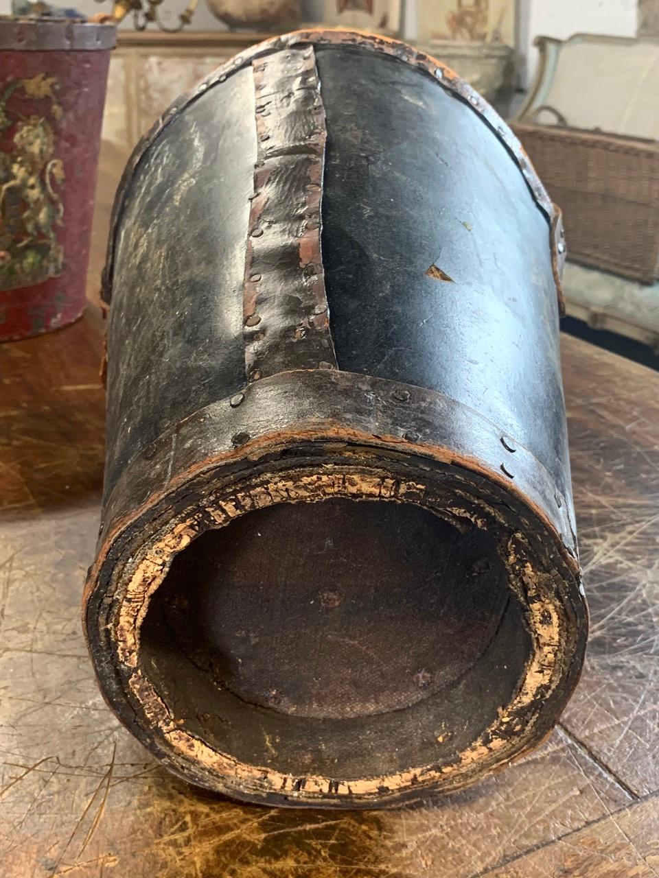 19th Century Leather Fire Bucket 3