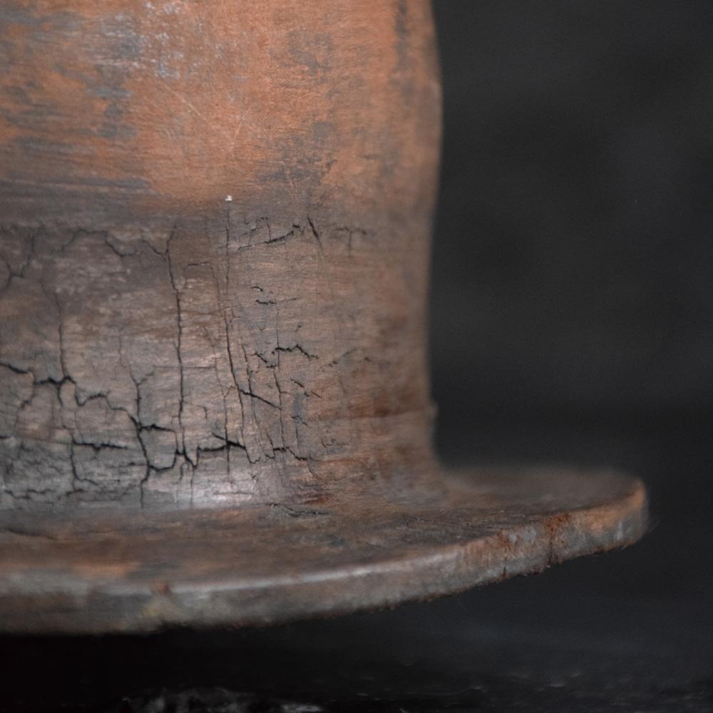 We are proud to offer an antique leather miners helmet, an early example this helmet is made from leather. Dipping the helmet in water before wear would ensure a close fit and have a dual purpose of cooling the wearer in the high temperatures