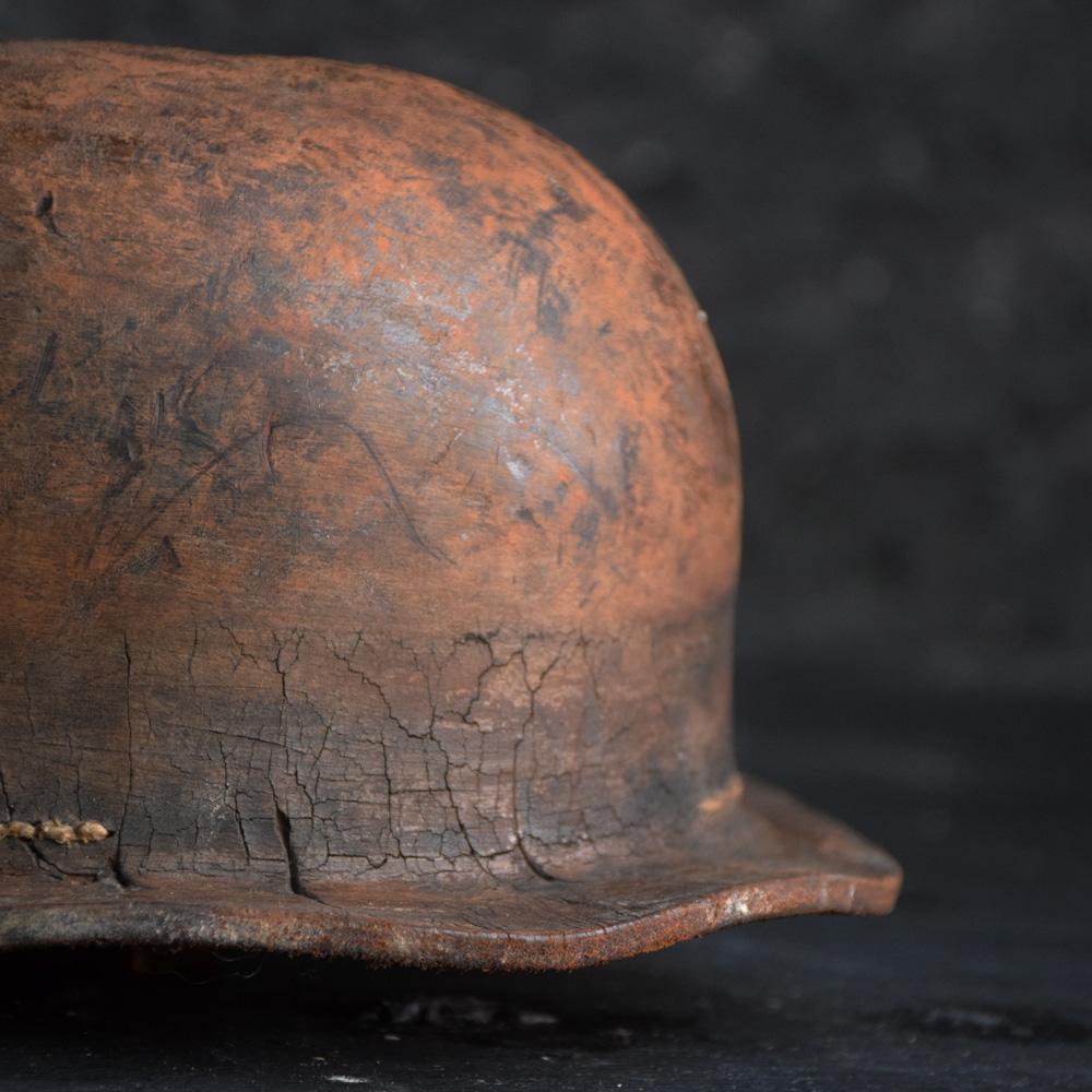 19th Century Leather Miners Helmet 1