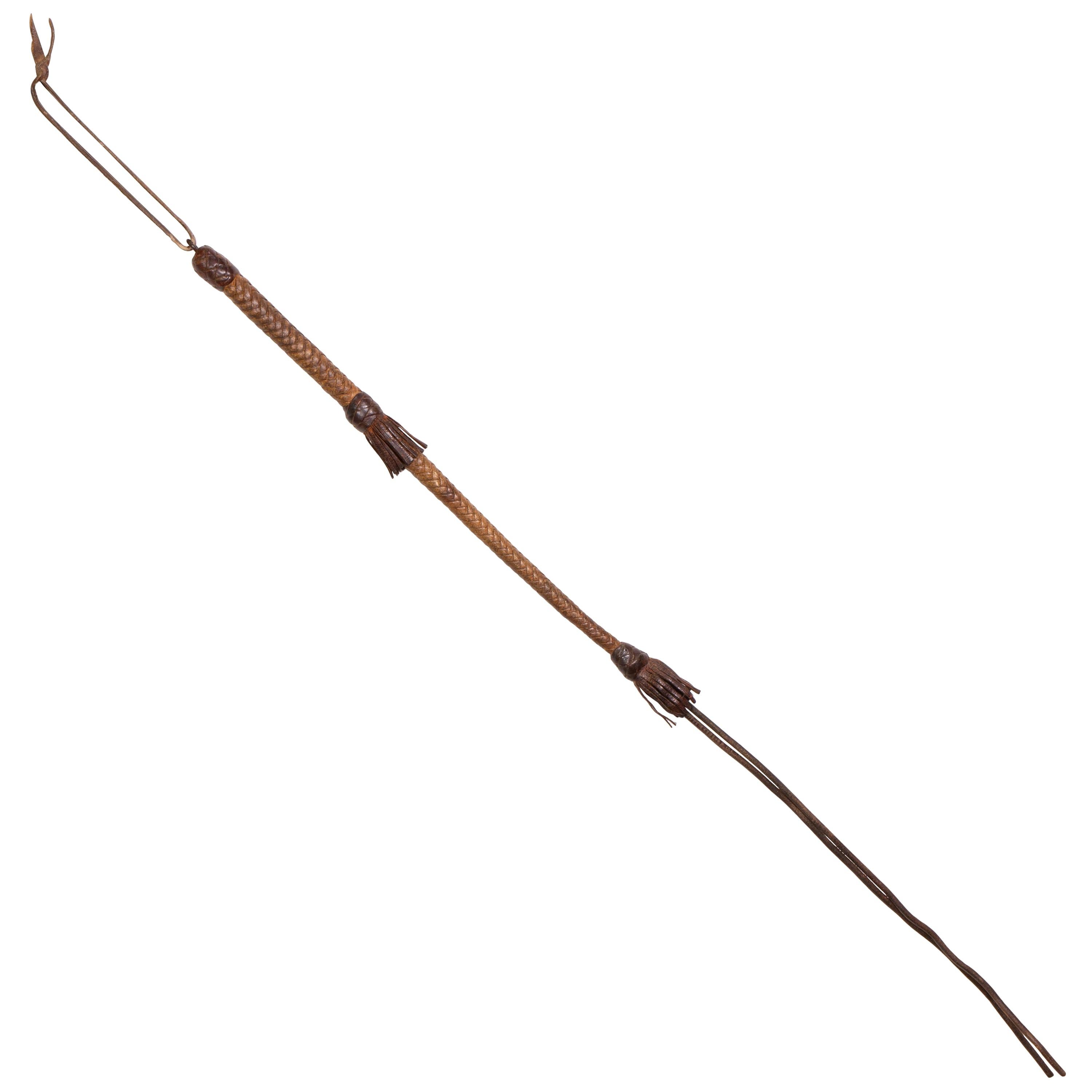 19th Century Leather Quirt For Sale