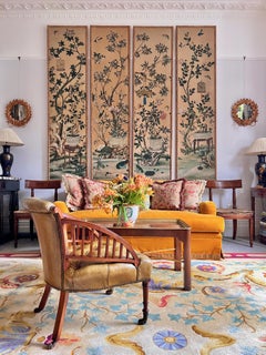 19th Century Leather Low Chair