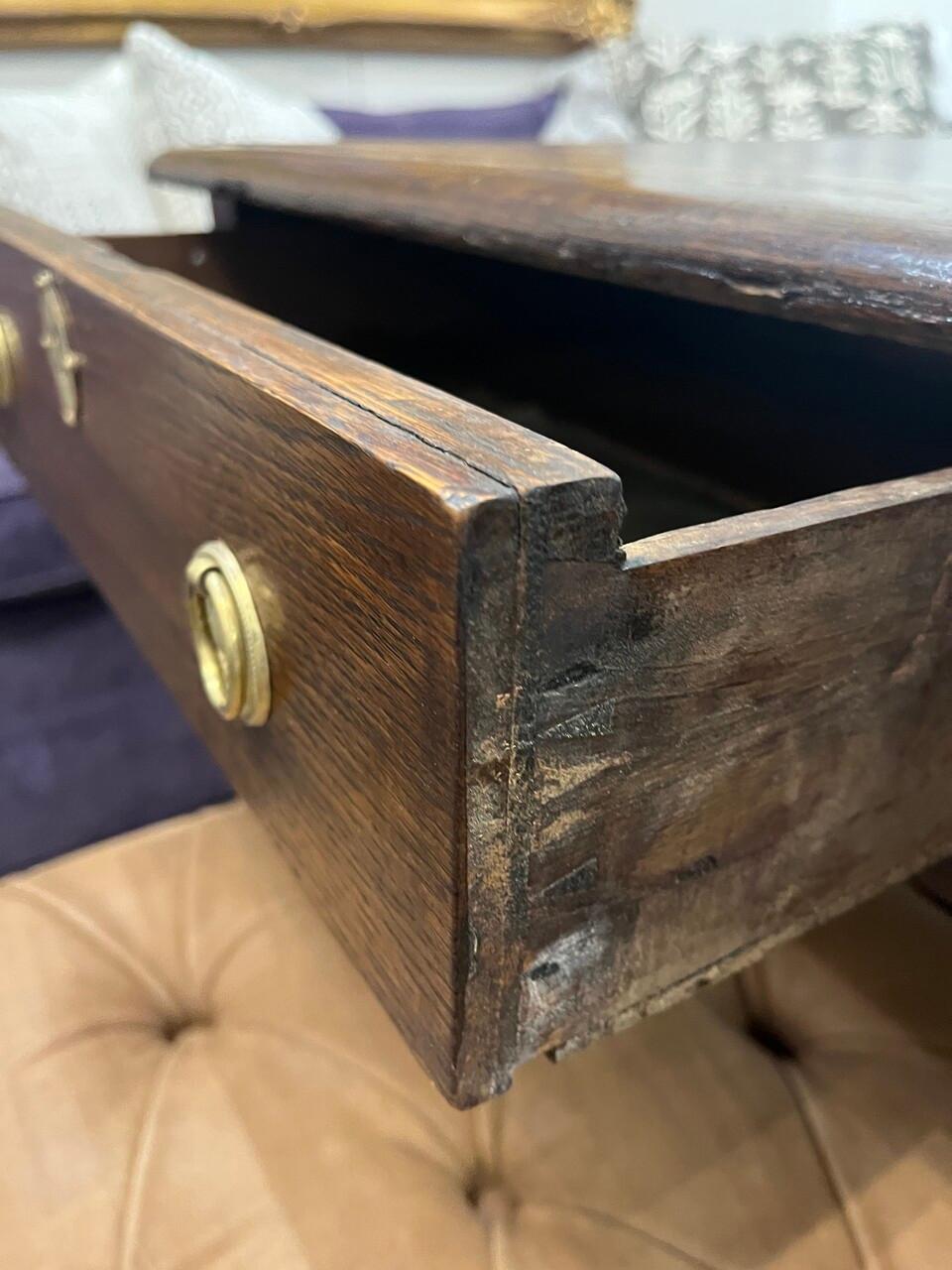 19. Jahrhundert Lederplatte Partner-Schreibtisch (Messing) im Angebot