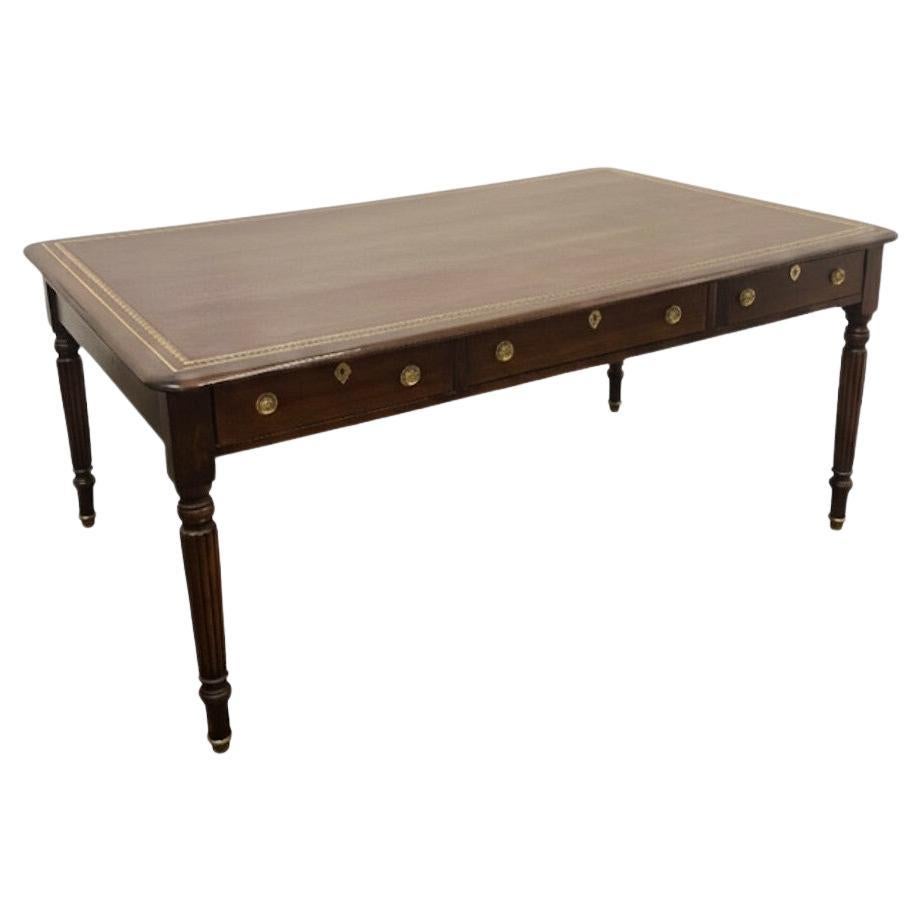 19th Century Leather Top Partners Desk