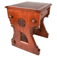Antique 19th Century, Leopold Eidlitz Carved Cherry Desk