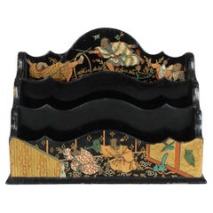 19th Century Letter Tray, Japanese Inspired, Pont-à-Mousson, France