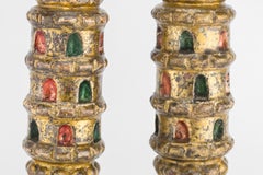 19th Century Libyan Wooden Torah Finials