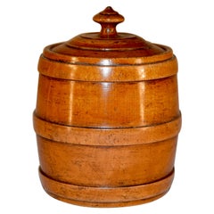 Antique 19th Century Lidded Treen Pot